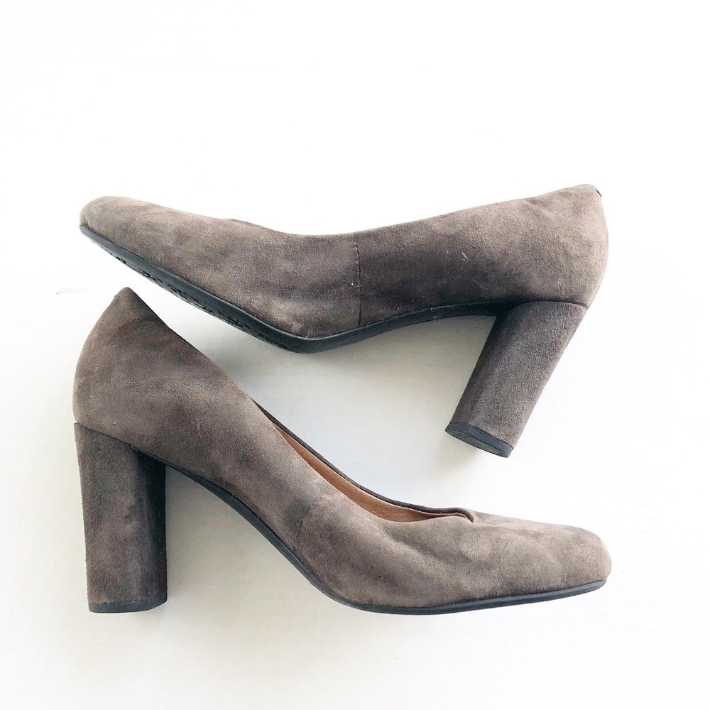 Clarks Women Brown Leather Pumps Sz 7.5